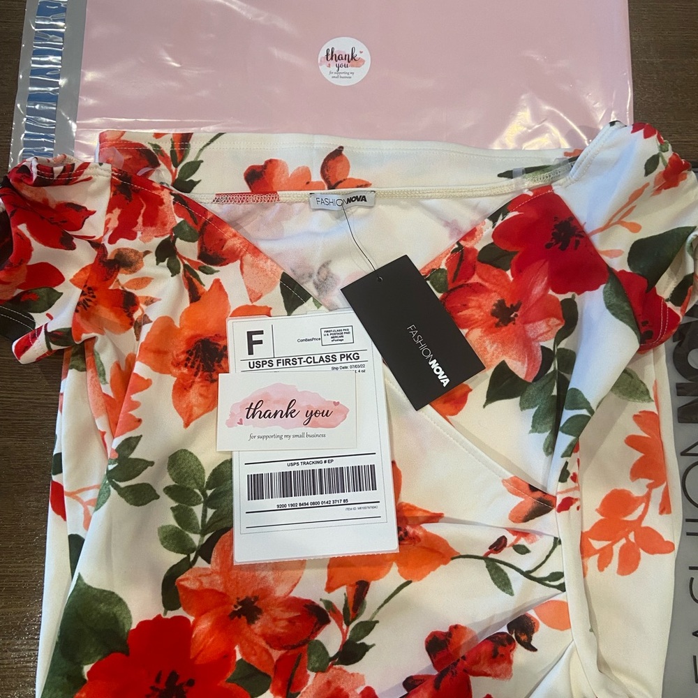 Floral Mini Dress - Picture 2 of 2